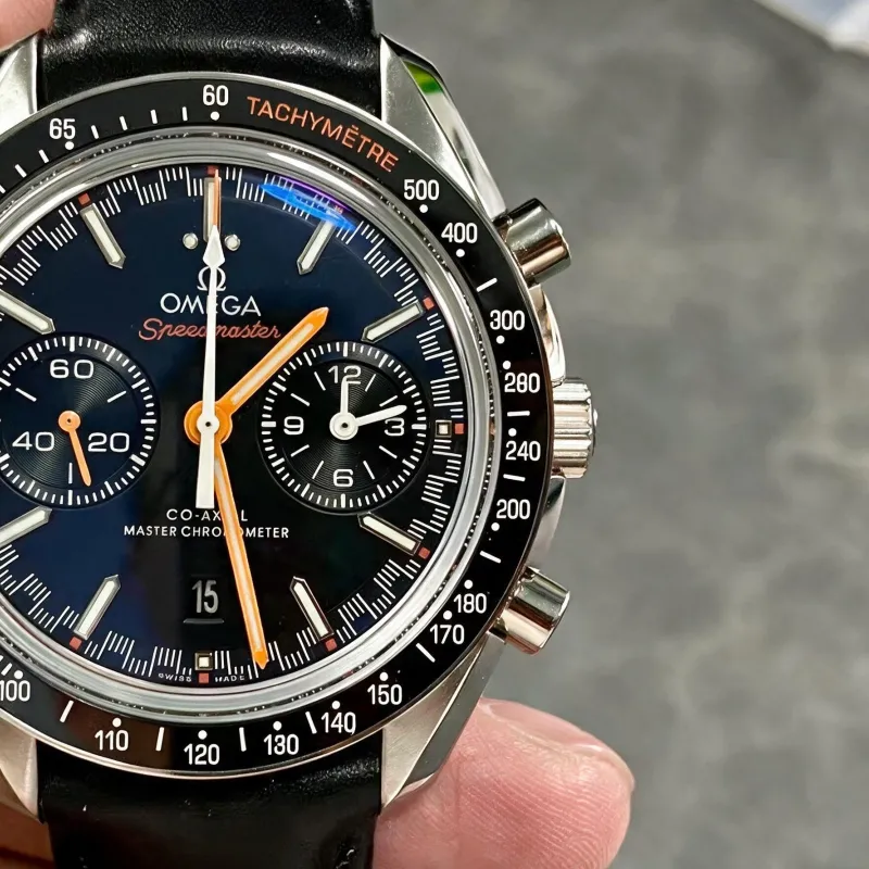 Omega Speedmaster 329.32.44.51.01.001 Replica - Zwarte Wijzerplaat Roestvrij Staal