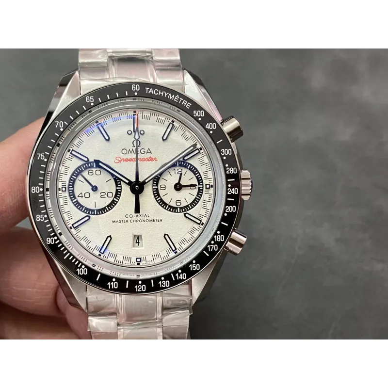 Omega Speedmaster Racing 310.30.42.50.02.001 Replica - Witte Wijzerplaat Roestvrij Staal