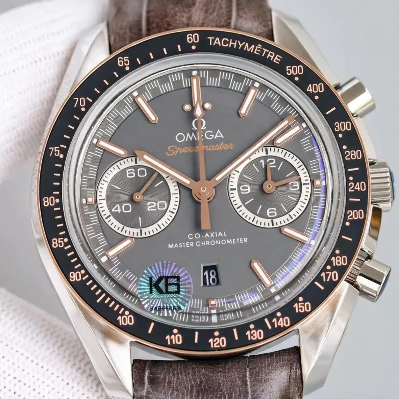 Omega Speedmaster Racing 329.23.44.51.06.001 Replica - Grijze Wijzerplaat Tachymeter Lunette