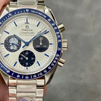 Omega Speedmaster Moonwatch Snoopy 310.32.42.50.02.001 Replica - Zilveren Wijzerplaat Roestvrij Staal