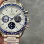 Omega Speedmaster Moonwatch Snoopy 310.32.42.50.02.001 Replica - Zilveren Wijzerplaat Roestvrij Staal
