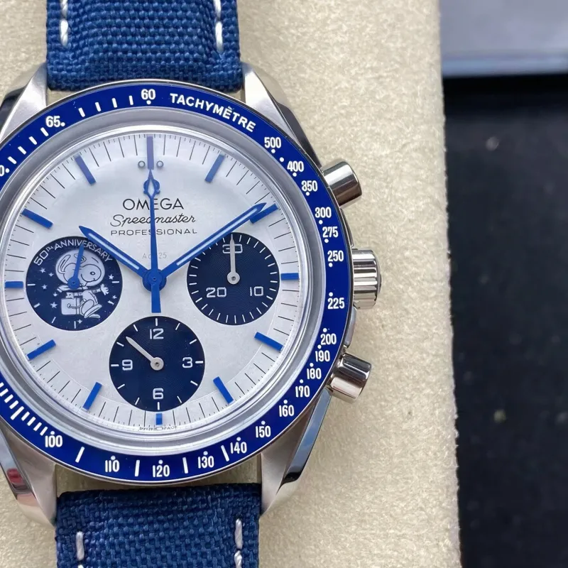 Omega Speedmaster Snoopy 310.32.42.50.02.001 Replica - Zilveren Wijzerplaat Roestvrij Staal