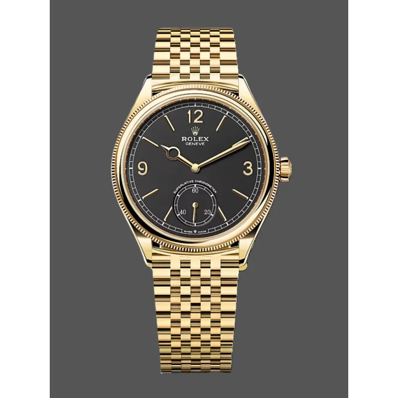 Rolex Perpetual 1908 52508 Replica - Zwarte Wijzerplaat Tweekleurig