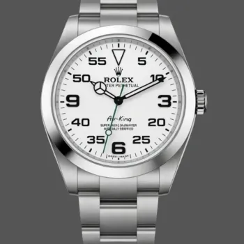 Rolex Air-King 126900 Replica - Witte Wijzerplaat Oyster Armband