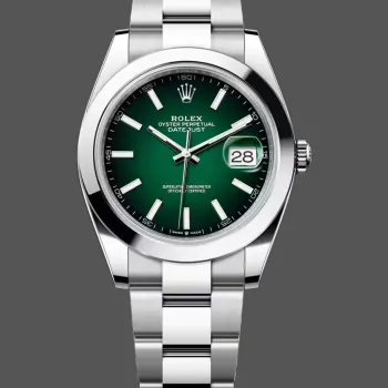 Rolex Datejust 126300 Wimbledon 126300 Replica - Groene Wijzerplaat Jubilee Armband