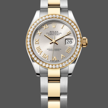 Rolex Datejust s Uniseks 126283RBR Replica - Zilveren Wijzerplaat Diamanten Lunette