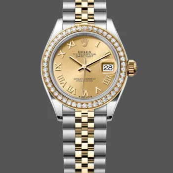 Rolex Datejust Dames 279383RBR Replica - Champagne Wijzerplaat Diamanten Lunette