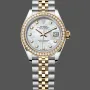 Rolex Datejust Dames 279383RBR Replica - Parelmoer Wijzerplaat Diamanten Lunette