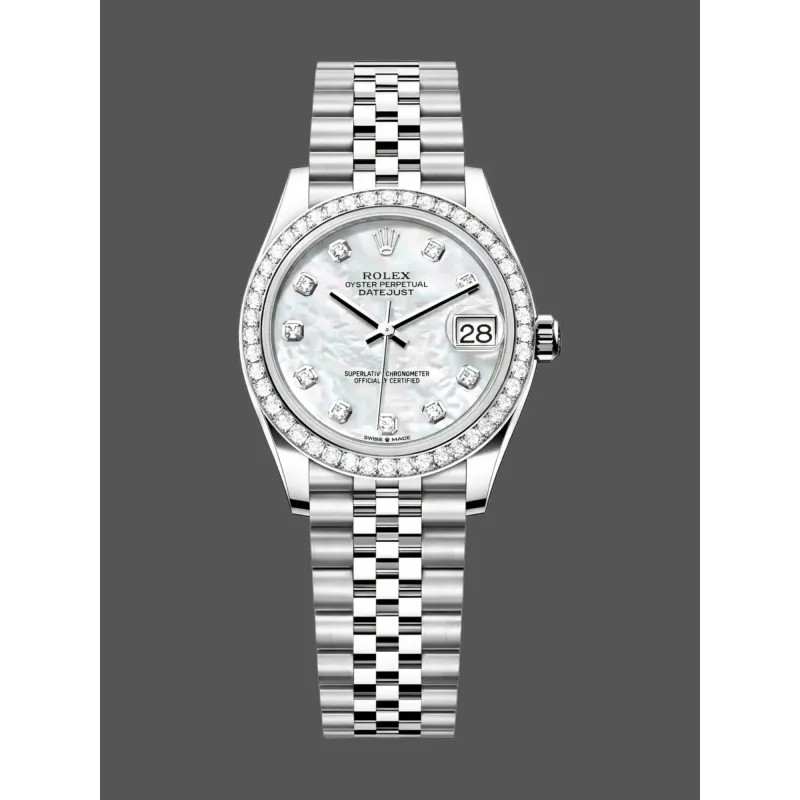 Rolex Datejust 31 Uniseks 278384RBR Replica - Parelmoer Wijzerplaat Diamanten Lunette