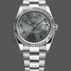 Rolex Datejust Uniseks 126234 Replica - Grijze Wijzerplaat Geribbelde Lunette