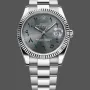 Rolex Datejust Uniseks 126234 Replica - Grijze Wijzerplaat Geribbelde Lunette
