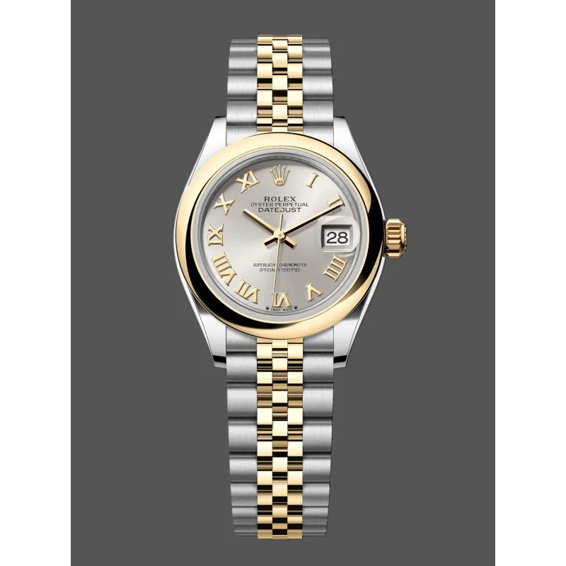 Rolex Lady-Datejust Uniseks 279163 Replica - Zilveren Wijzerplaat Jubilee Armband