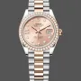 Rolex Lady-Datejust 28 Uniseks 279381RBR Replica - Roze Wijzerplaat Diamanten Lunette