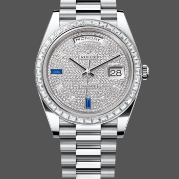 Rolex Day-Date 228396TBR Replica - Diamantpavé Wijzerplaat Roestvrij Staal