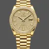 Rolex Day-Date 40 228398TBR Replica - Gouden Wijzerplaat Diamanten Lunette