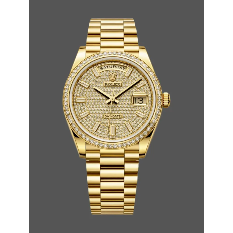Rolex Day-Date 40 228398TBR Replica - Gouden Wijzerplaat Diamanten Lunette