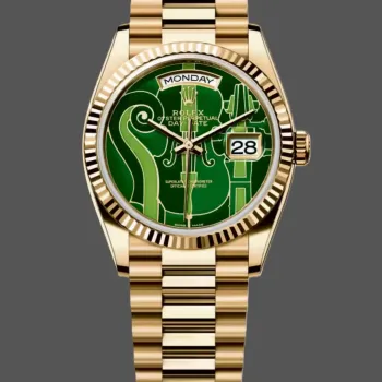 Rolex Day-Date 36 Vienna Philharmonic Uniseks 128238-VIO Replica - Groene Wijzerplaat