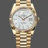 Rolex Day-Date 40 228238 Replica - Parelmoer Wijzerplaat Geribbelde Lunette