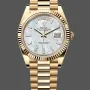 Rolex Day-Date 40 228238 Replica - Parelmoer Wijzerplaat Geribbelde Lunette