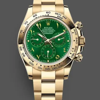 Rolex Cosmograph Daytona John Mayer 116508 ARABIA Replica - Groene Wijzerplaat Tachymeter Lunette