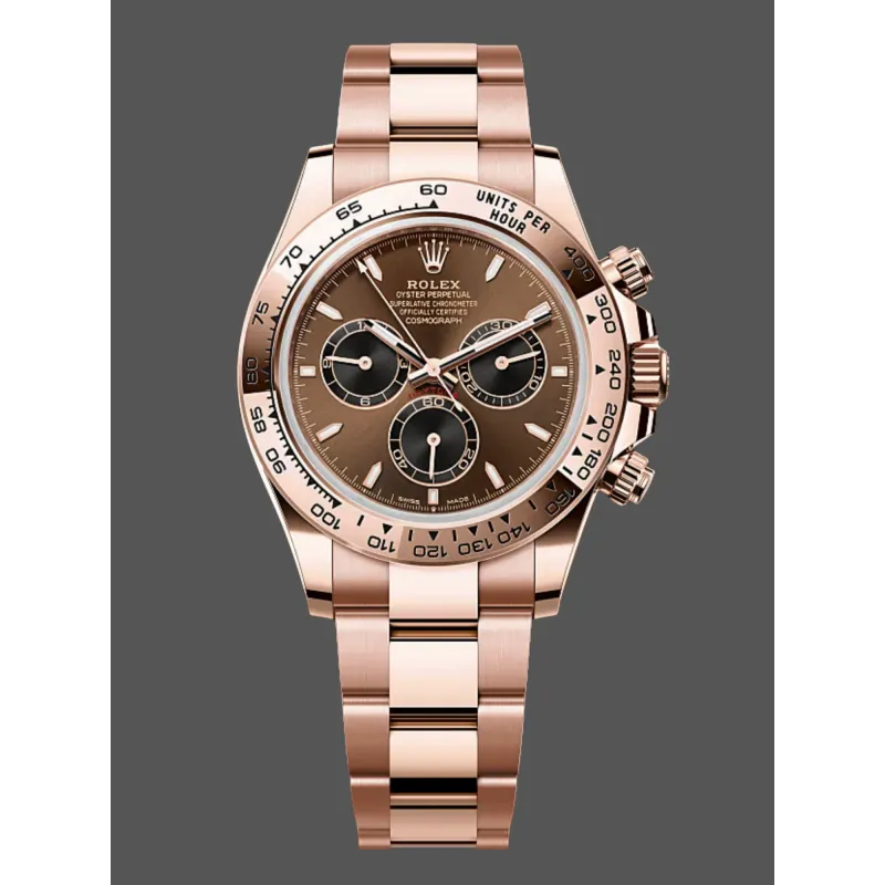 Rolex Cosmograph Daytona 126505 Replica - Chocoladebruine Wijzerplaat Tachymeter Lunette