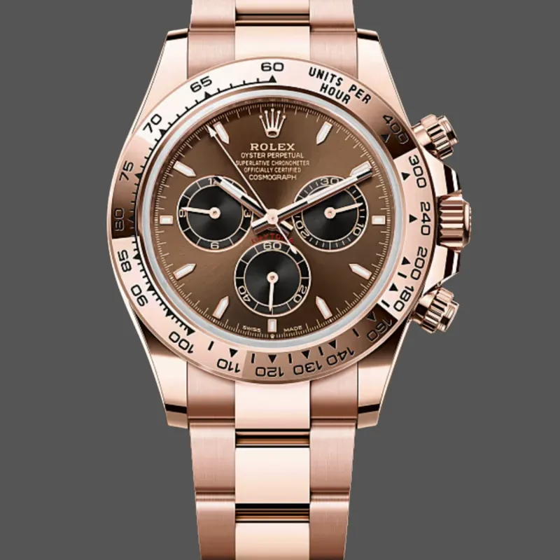 Rolex Cosmograph Daytona 126505 Replica - Chocoladebruine Wijzerplaat Tachymeter Lunette