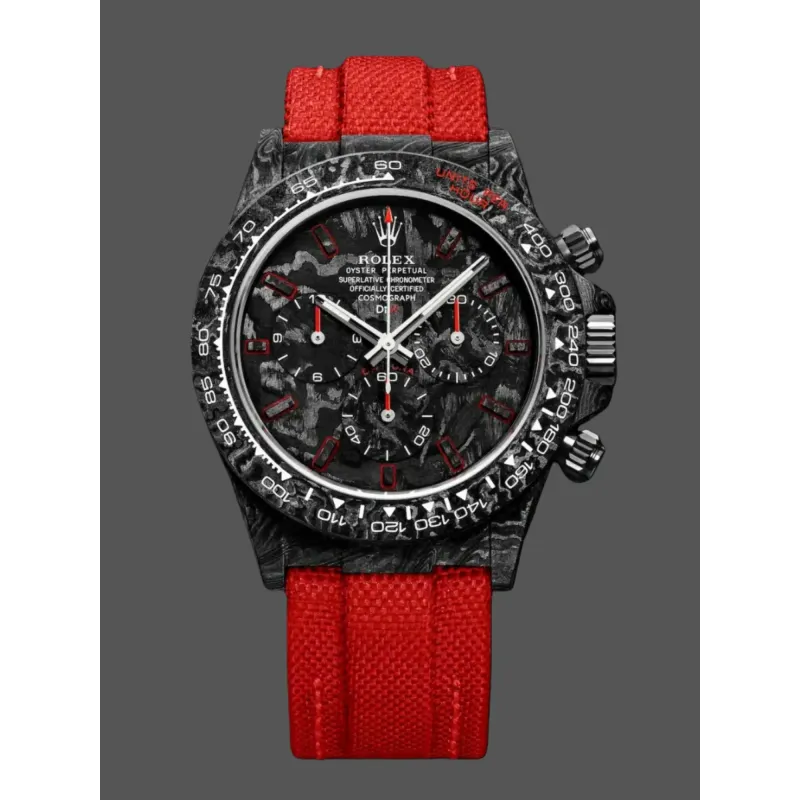 Rolex DIW Daytona NTPT Carbon Replica - Zwarte Wijzerplaat Tachymeter Lunette