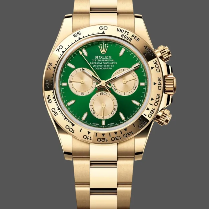 Rolex Cosmograph Daytona John Mayer 126508 Replica - Groene Wijzerplaat Tachymeter Lunette