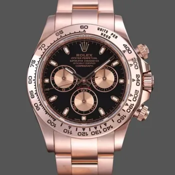 Rolex Daytona Reverse Panda 116505 Replica - Zwarte Wijzerplaat Oyster Armband