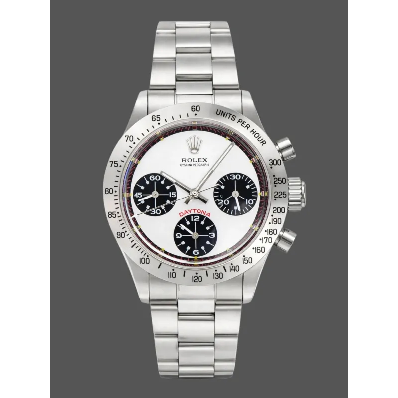 Rolex Daytona Vintage Uniseks Paul Newman 6239 Replica - Zwarte Wijzerplaat Tachymeter Lunette