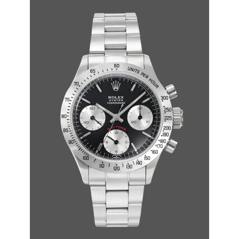 Rolex Daytona Paul Newman 6265 Replica - Zwarte Wijzerplaat Oyster Armband