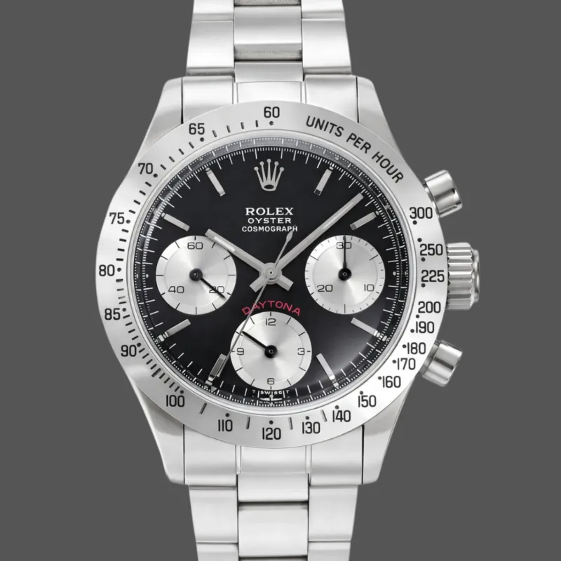 Rolex Daytona Paul Newman 6265 Replica - Zwarte Wijzerplaat Oyster Armband