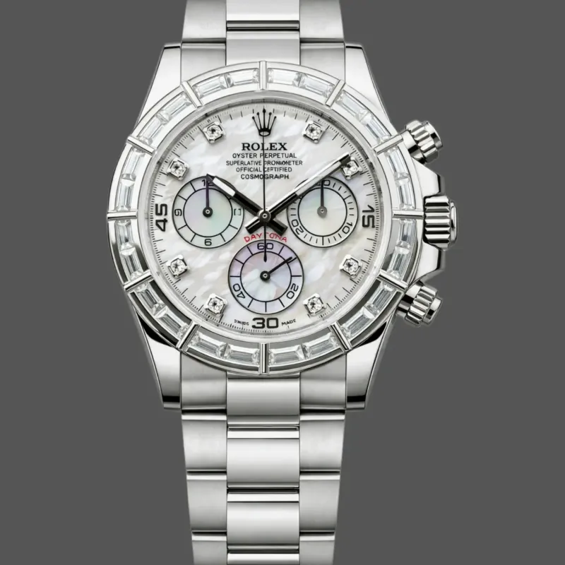 Rolex Daytona Cosmograph 116589BR Replica - Parelmoer Wijzerplaat Diamanten Lunette