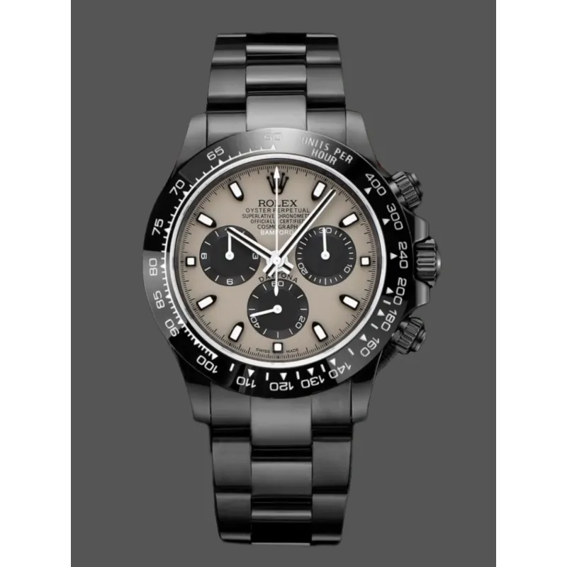 Rolex Daytona CUSTOMIZED Replica - Grijze Wijzerplaat Oyster Armband