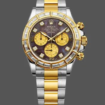 Rolex Daytona Cosmograph 116568BR Replica - Parelmoer Wijzerplaat Diamanten Lunette