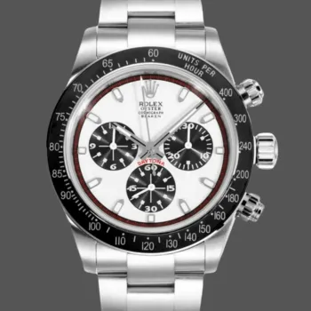 Rolex Daytona Big Red 6263 Replica - Witte Wijzerplaat Oyster Armband