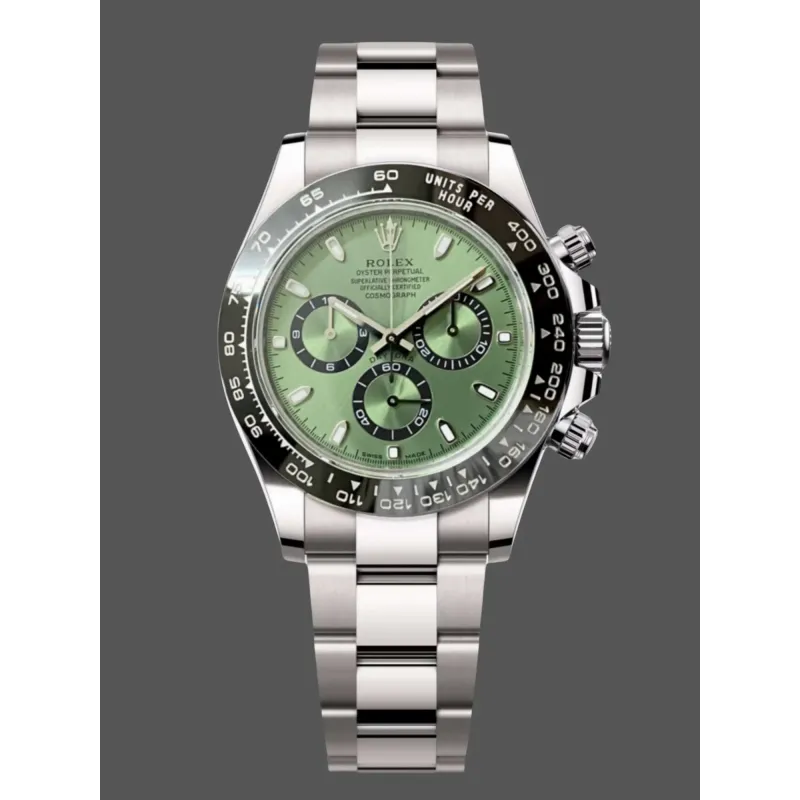 Rolex Daytona Platona 126506 Replica - Groene Wijzerplaat Oyster Armband