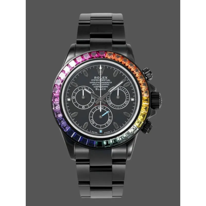 Rolex Daytona 116520 Replica - Zwarte Wijzerplaat Oyster Armband