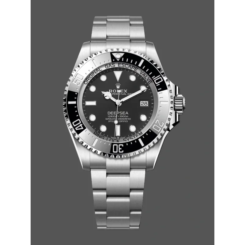 Rolex Sea-Dweller Deepsea 136660 Replica - Zwarte Wijzerplaat Oyster Armband