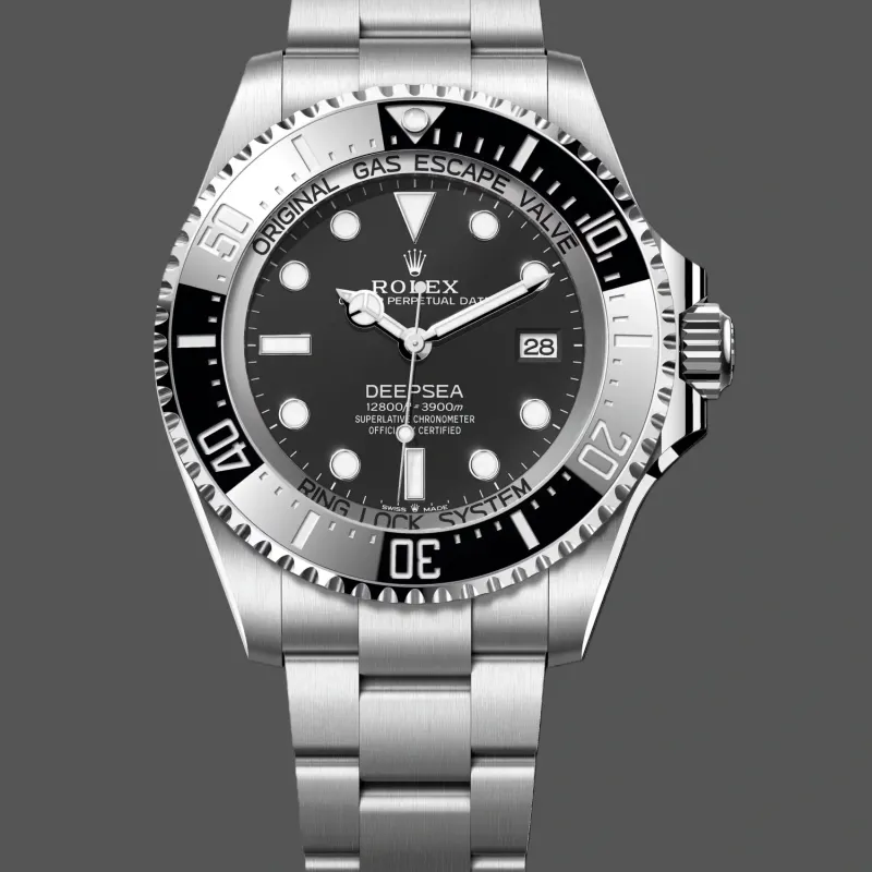 Rolex Sea-Dweller Deepsea 136660 Replica - Zwarte Wijzerplaat Oyster Armband
