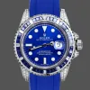 Rolex Submariner Hulk 116610 Replica - Blauwe Wijzerplaat Geribbelde Lunette