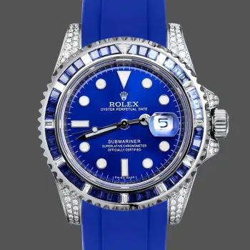 Rolex Submariner Hulk 116610 Replica - Blauwe Wijzerplaat Geribbelde Lunette