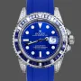 Rolex Submariner Hulk 116610 Replica - Blauwe Wijzerplaat Geribbelde Lunette