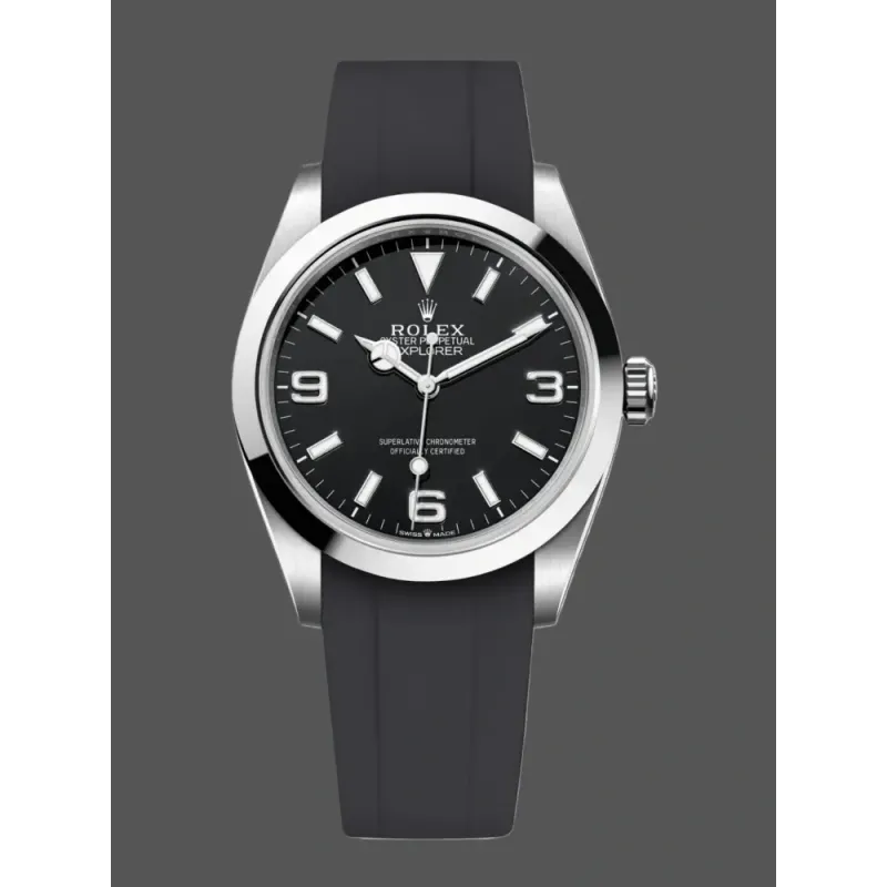Rolex Explorer 224270 Replica - Zwarte Wijzerplaat Oyster Armband