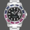 Rolex GMT-Master II Pepsi 126710BLRO Replica - Zwarte Wijzerplaat Diamanten Lunette