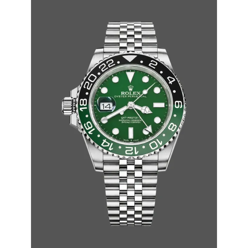 Rolex GMT-Master II 126729VTNR Replica - Groene Wijzerplaat Jubilee Armband