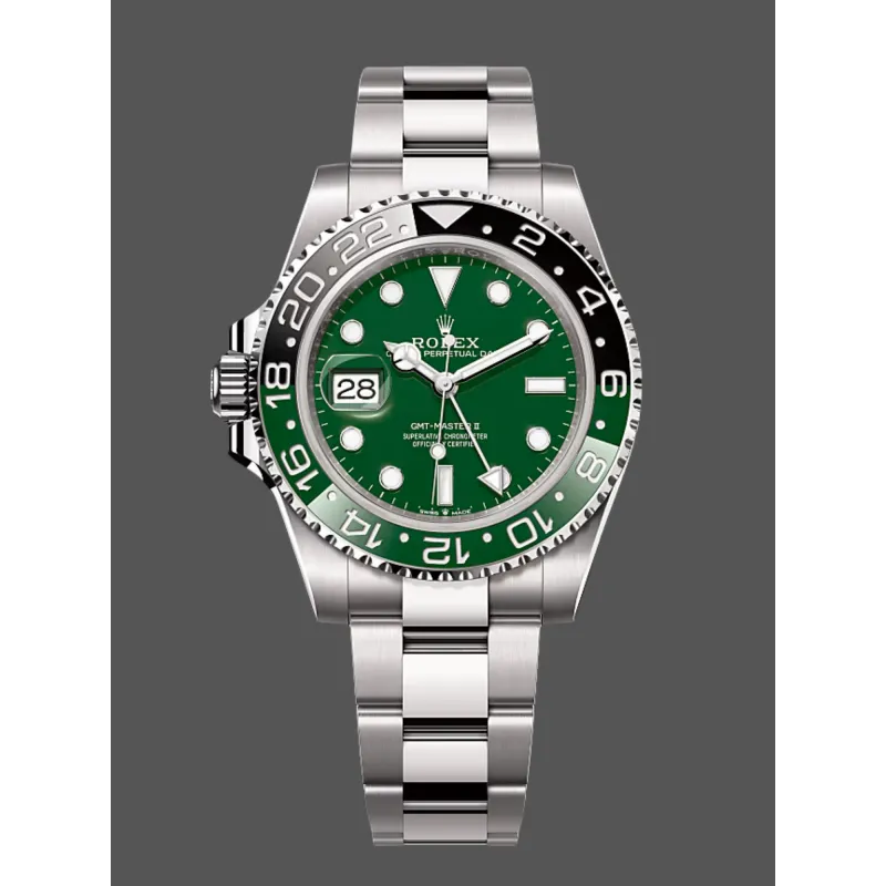 Rolex GMT-Master II 126729VTNR Replica - Groene Wijzerplaat Oyster Armband