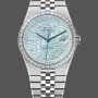 Rolex Land Dweller 127386 Replica - IJsblauwe Wijzerplaat Diamanten Lunette