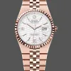 Rolex Land-Dweller Uniseks 127235 Replica - Zilveren Wijzerplaat Geribbelde Lunette