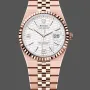 Rolex Land-Dweller Uniseks 127235 Replica - Zilveren Wijzerplaat Geribbelde Lunette